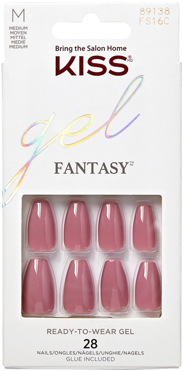 Kiss Kunstnagels Gel Fantasy M FS16C - Kunstnagels - Inclusief lijm