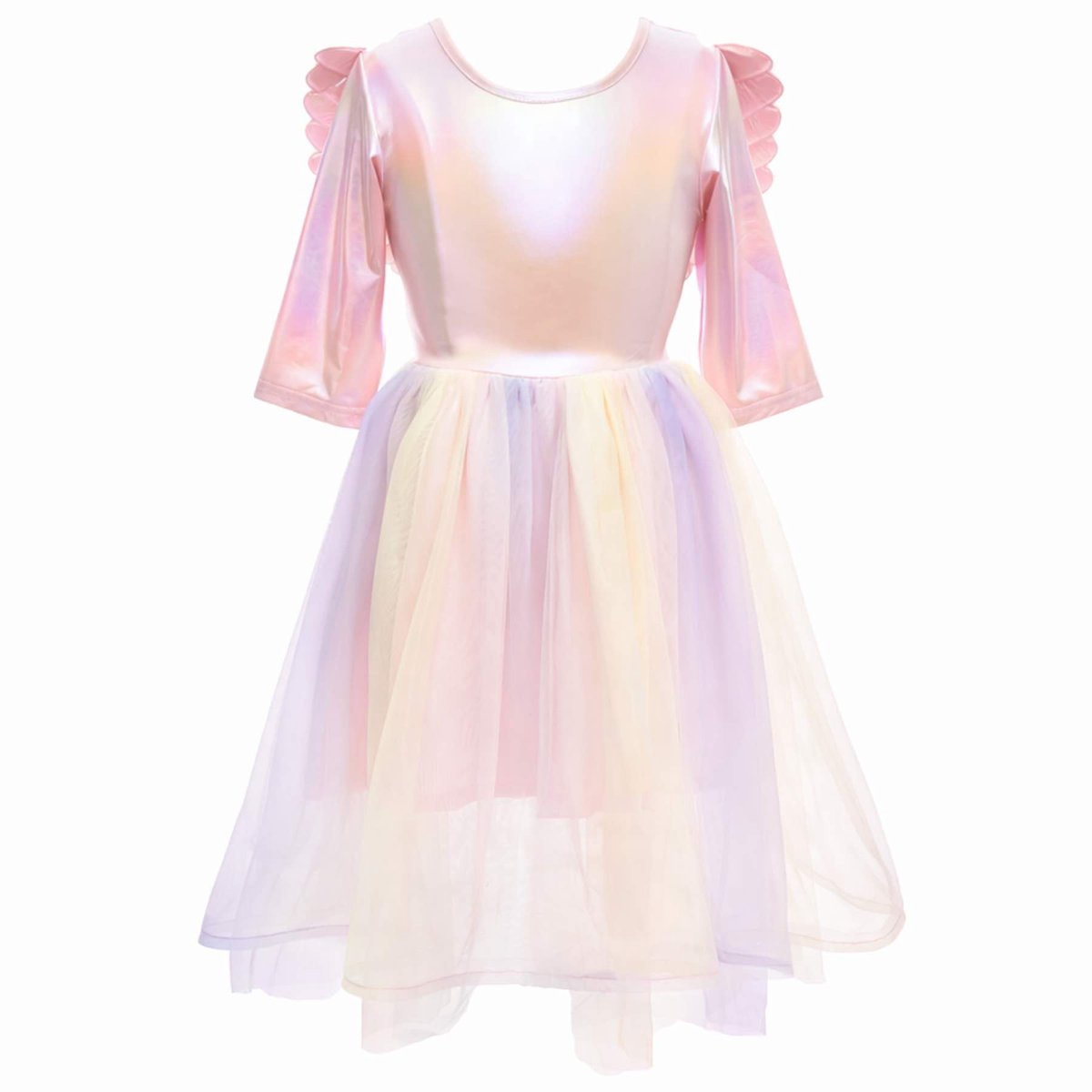 Verkleedkleding Alicorn Dress, Wings and Headband size 7-8