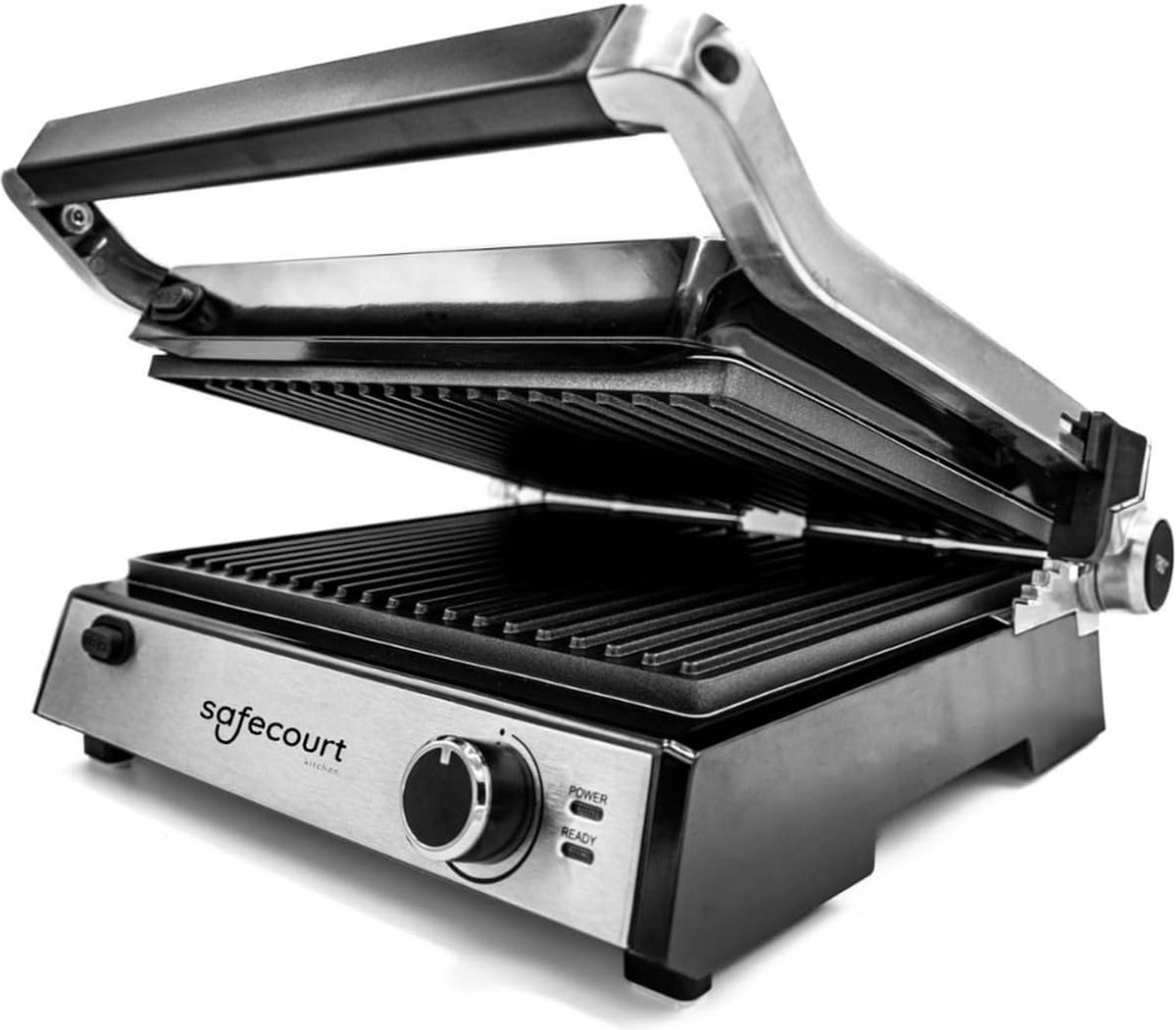 Contactgrill en Panini Maker met Verwijderbare Platen en Grote Grilloppervlakte