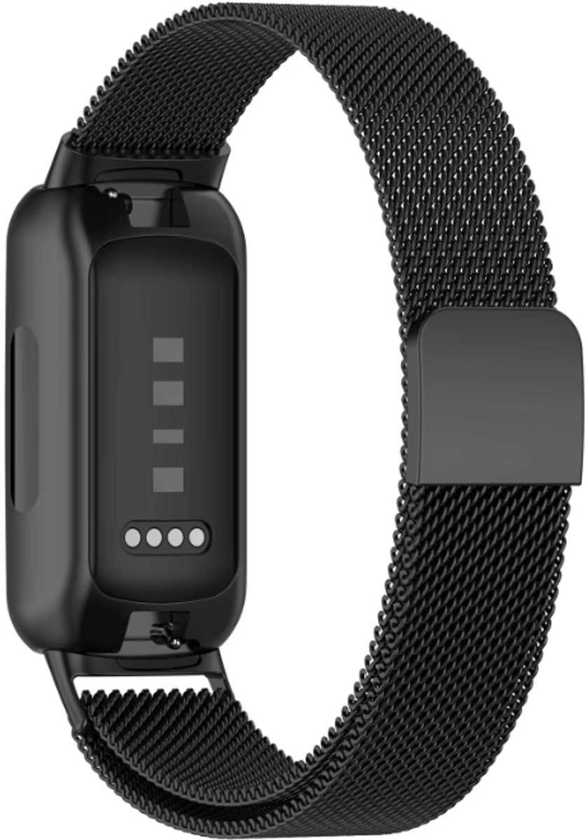 Go Go Gadget - Smartwatch Bandje - Geschikt voor FitBit Inspire 3 - Magneetsluiting - Zwart