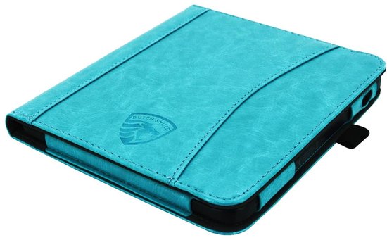 Hoesje Geschikt voor Tolino Vision 6 Sleepcover Luxe Hoes Turquoise van Hoesje  — afbeelding 5