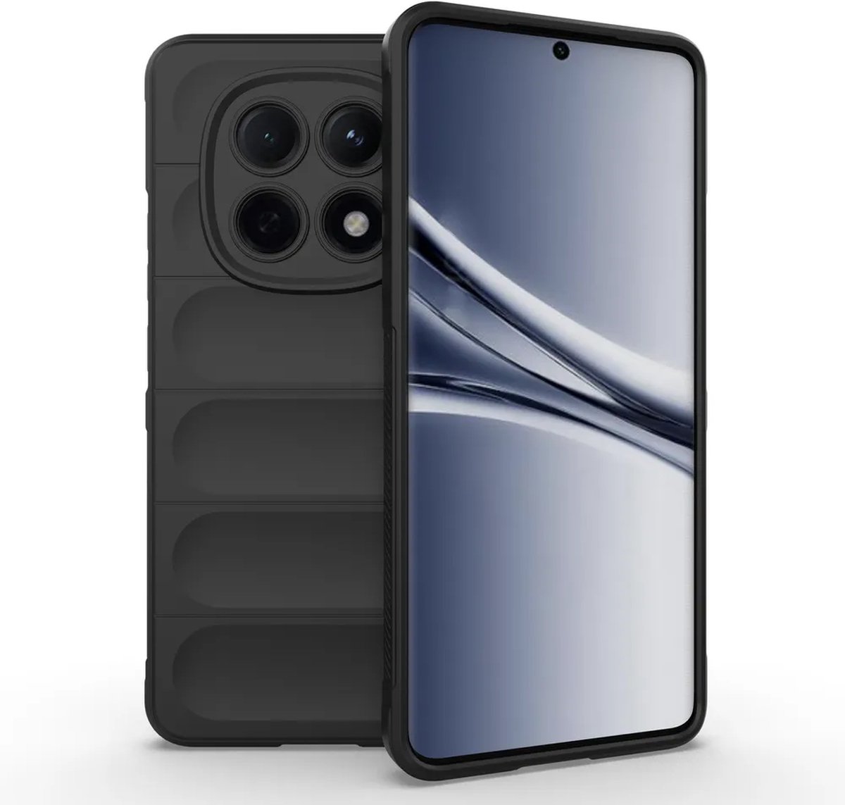 MobyDefend Hoesje - Geschikt voor Xiaomi Redmi Note 15 5G - TPU Gripcase - Zwart