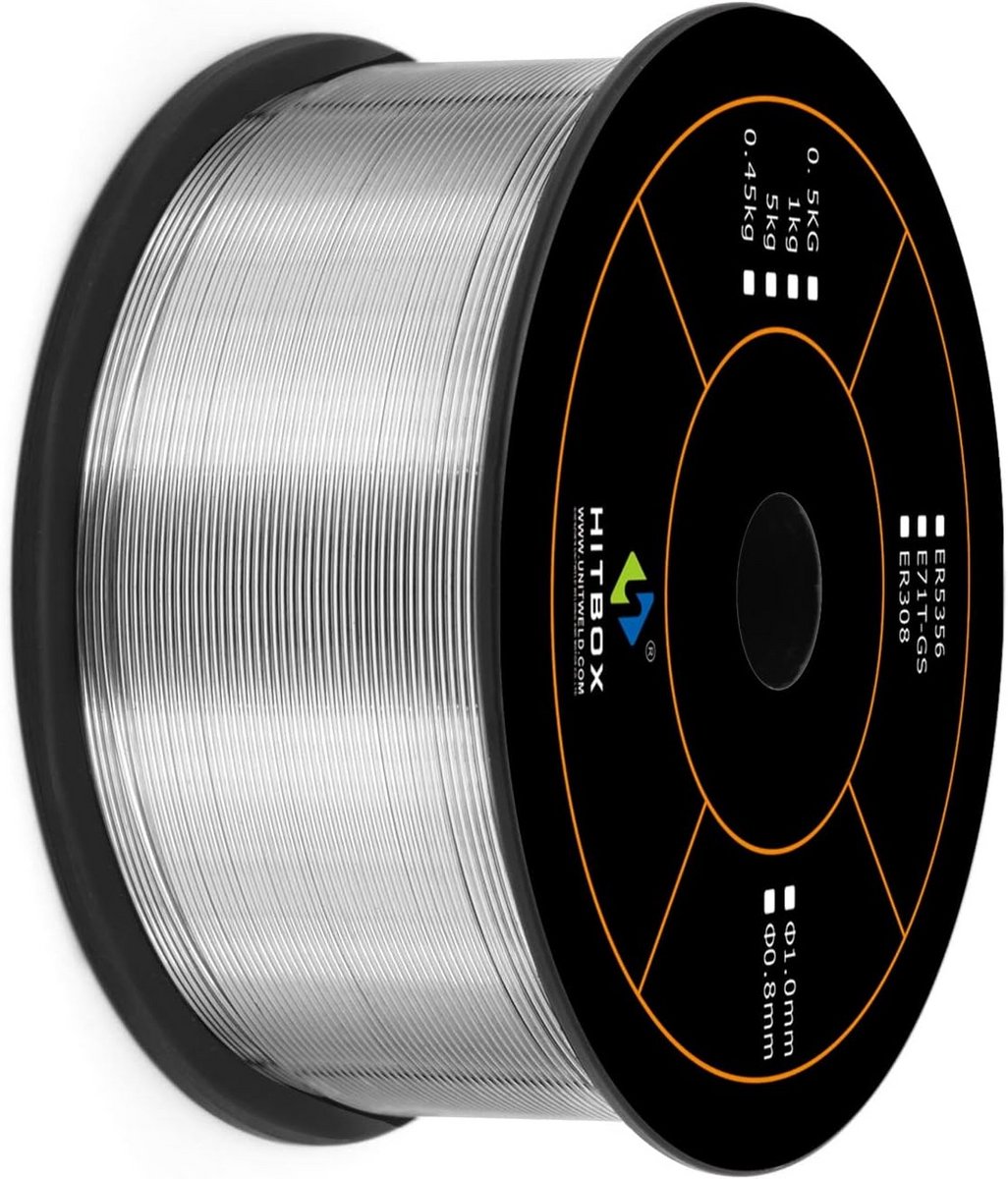 Gasloze Lasdraad 0.8mm, 1KG, Universeel MIG/MAG Lassen, Zelfbeschermend