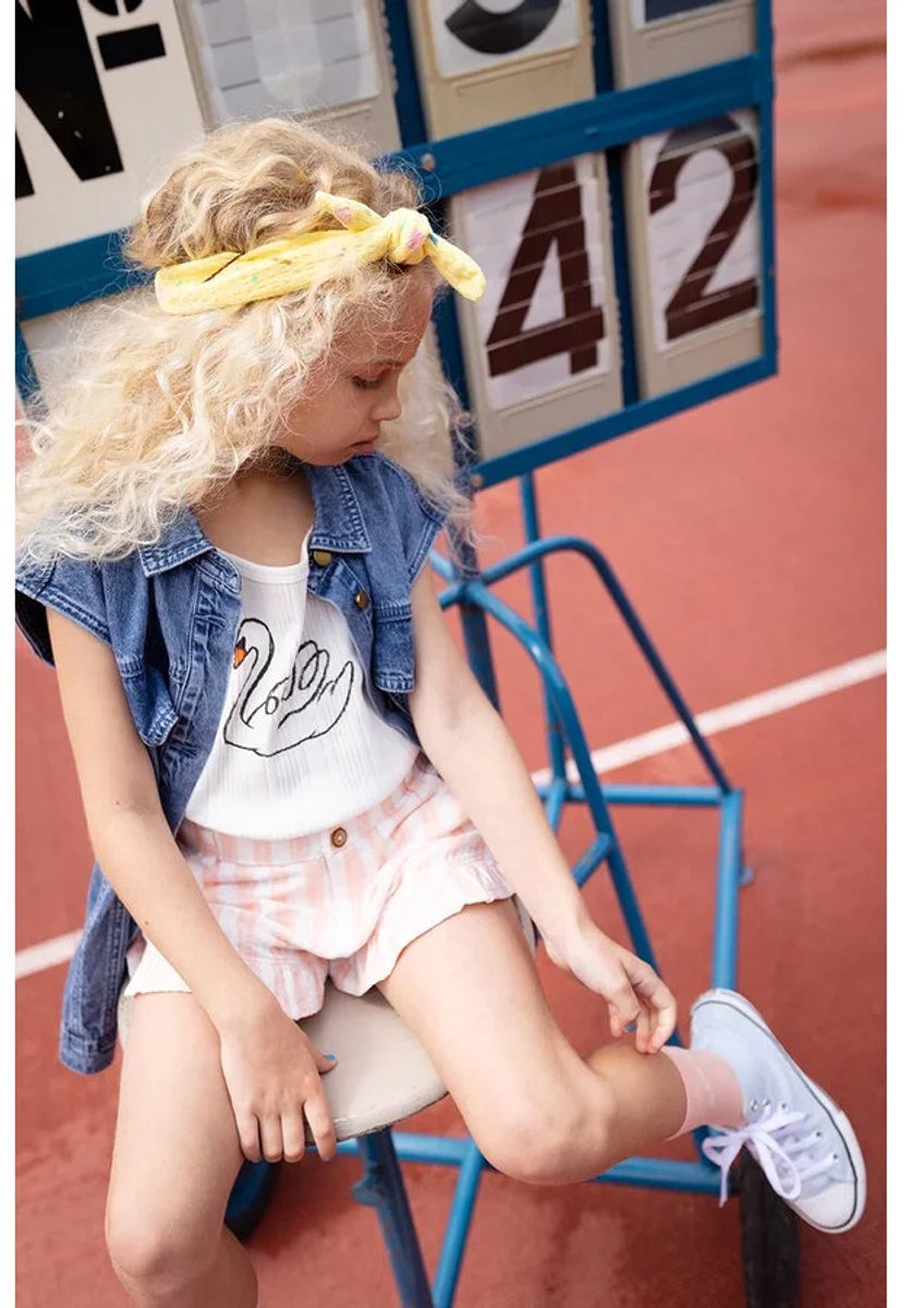 Sproet & Sprout Ruffle Shorts Stripe Broeken Meisjes - Multi - Maat 104