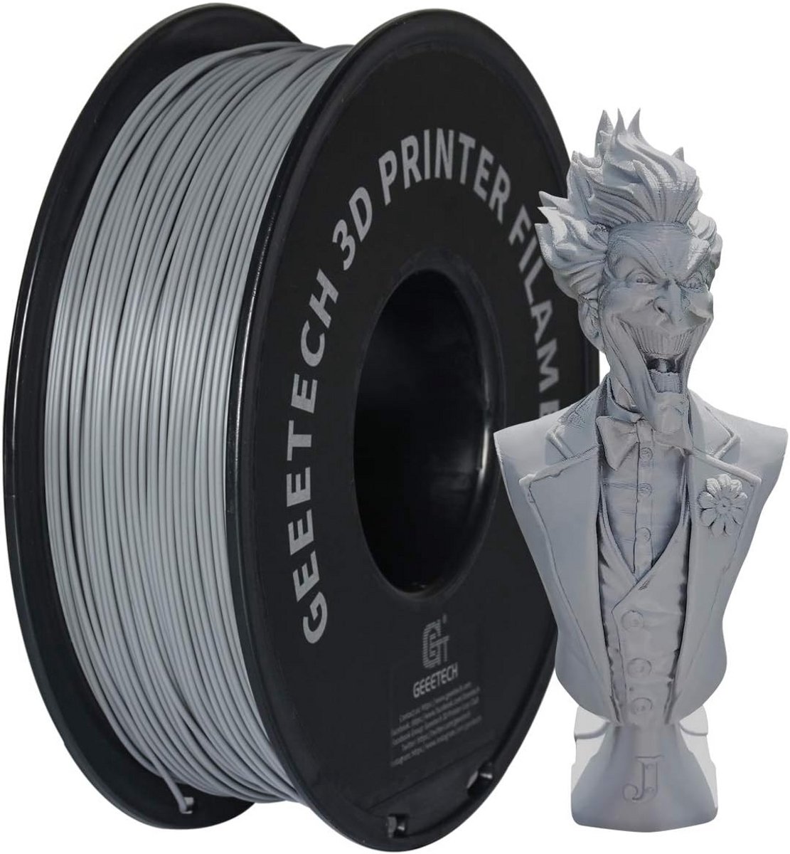 PLA 3D Printer Filament 1.75mm 1kg Spoel - Grijs