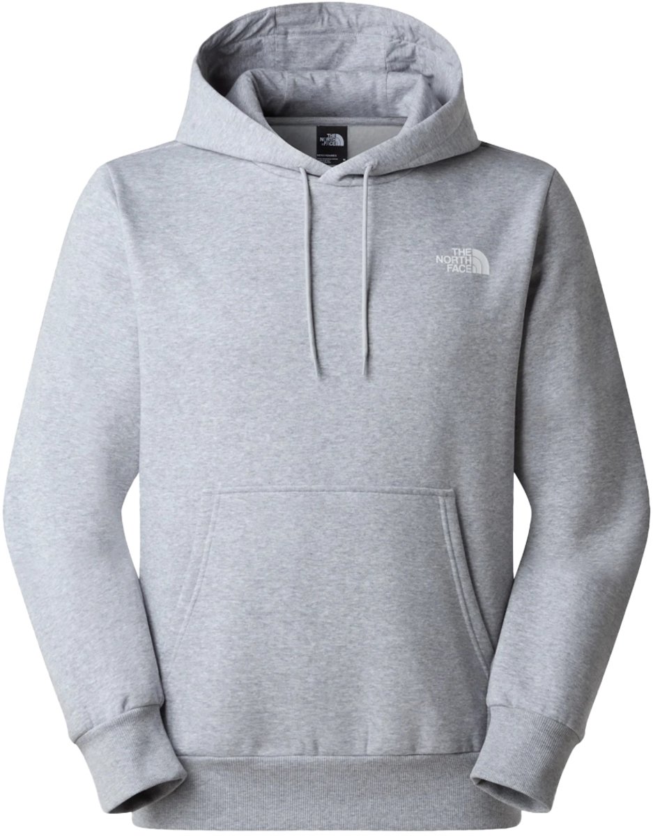 The north face simple dome hoodie in de kleur grijs.
