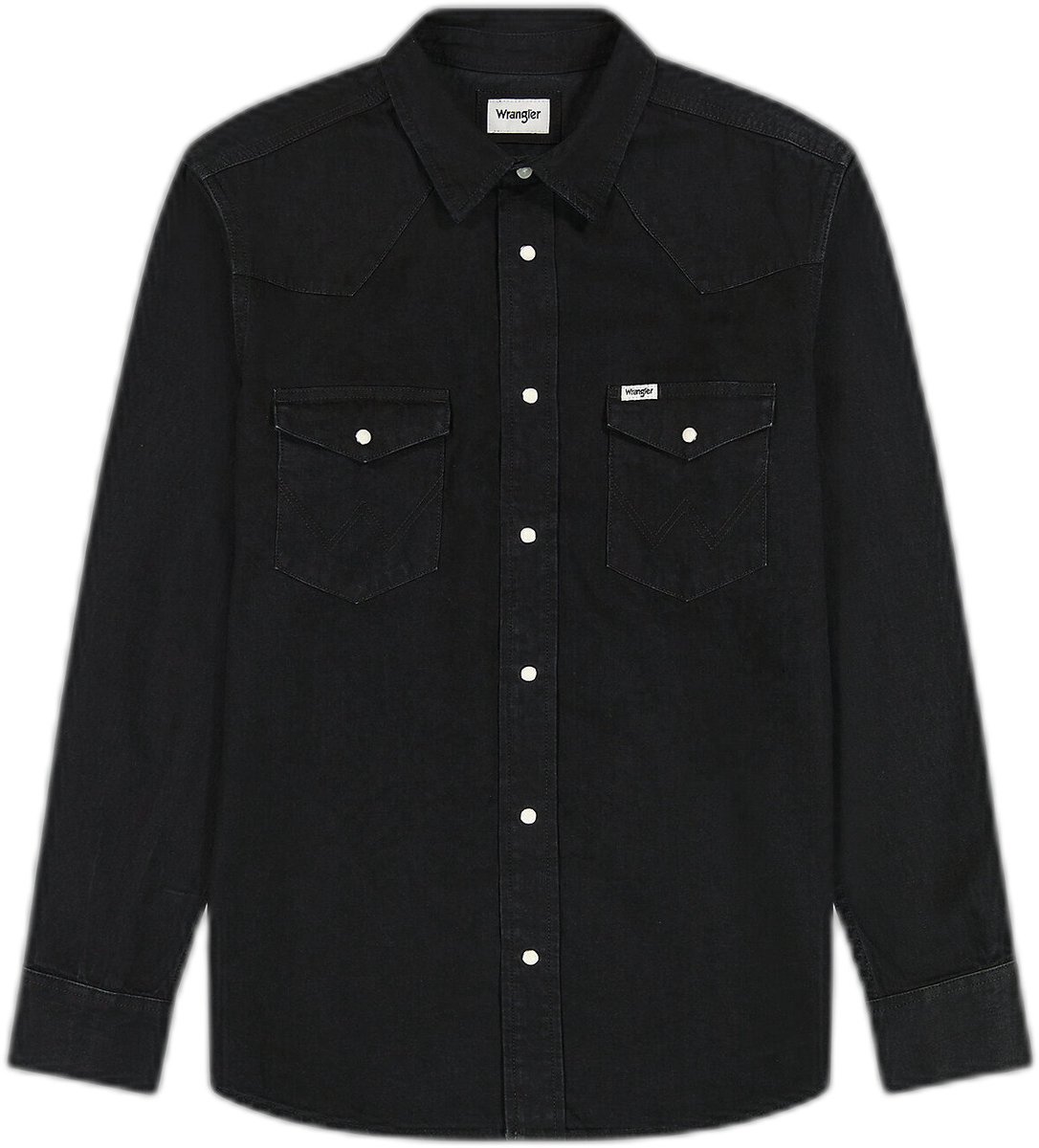 Shirt Wrangler Western Zwart