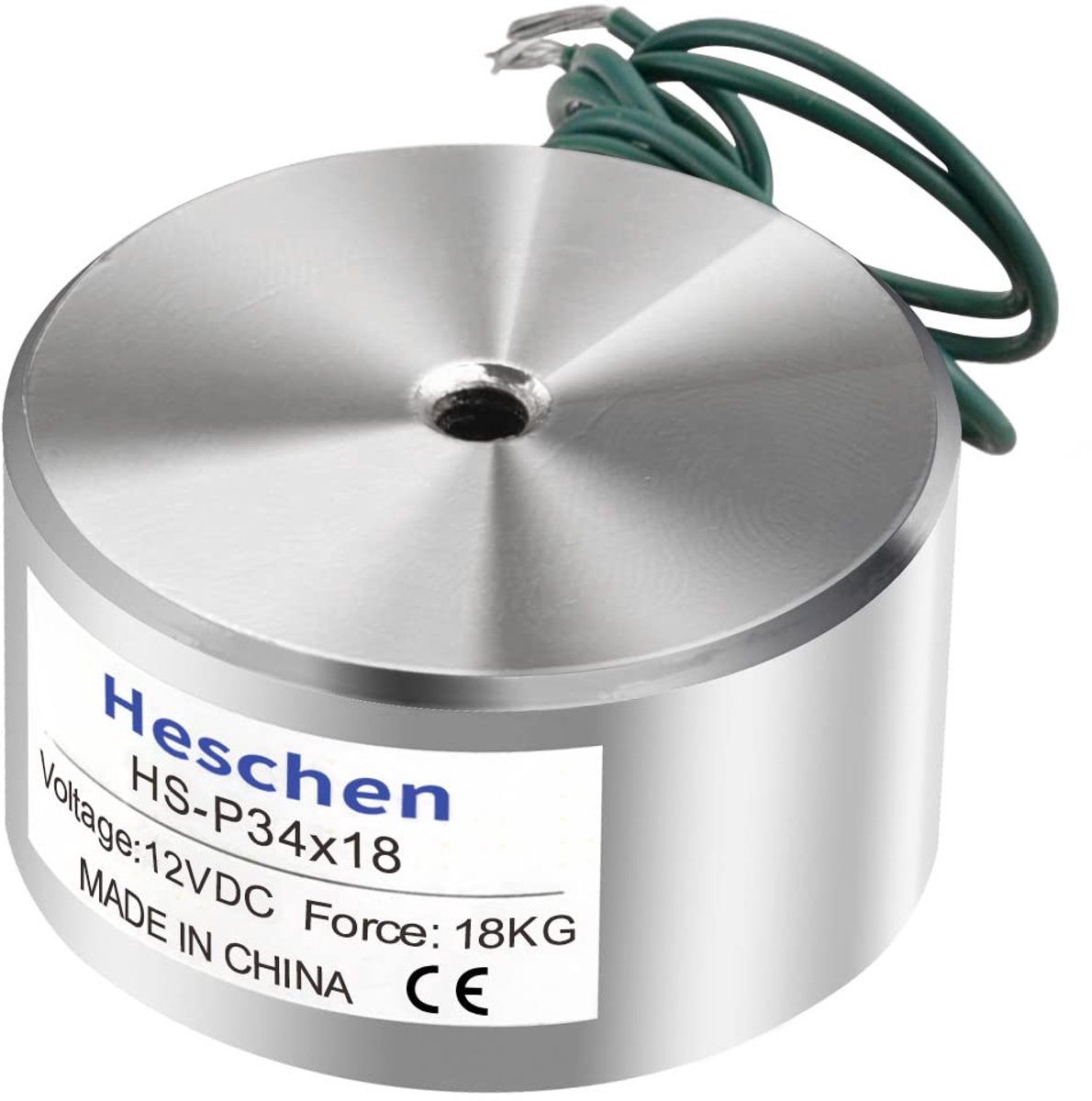 Elektromagneet voor Zuigapparaat 12V DC met 18kg Houdkracht