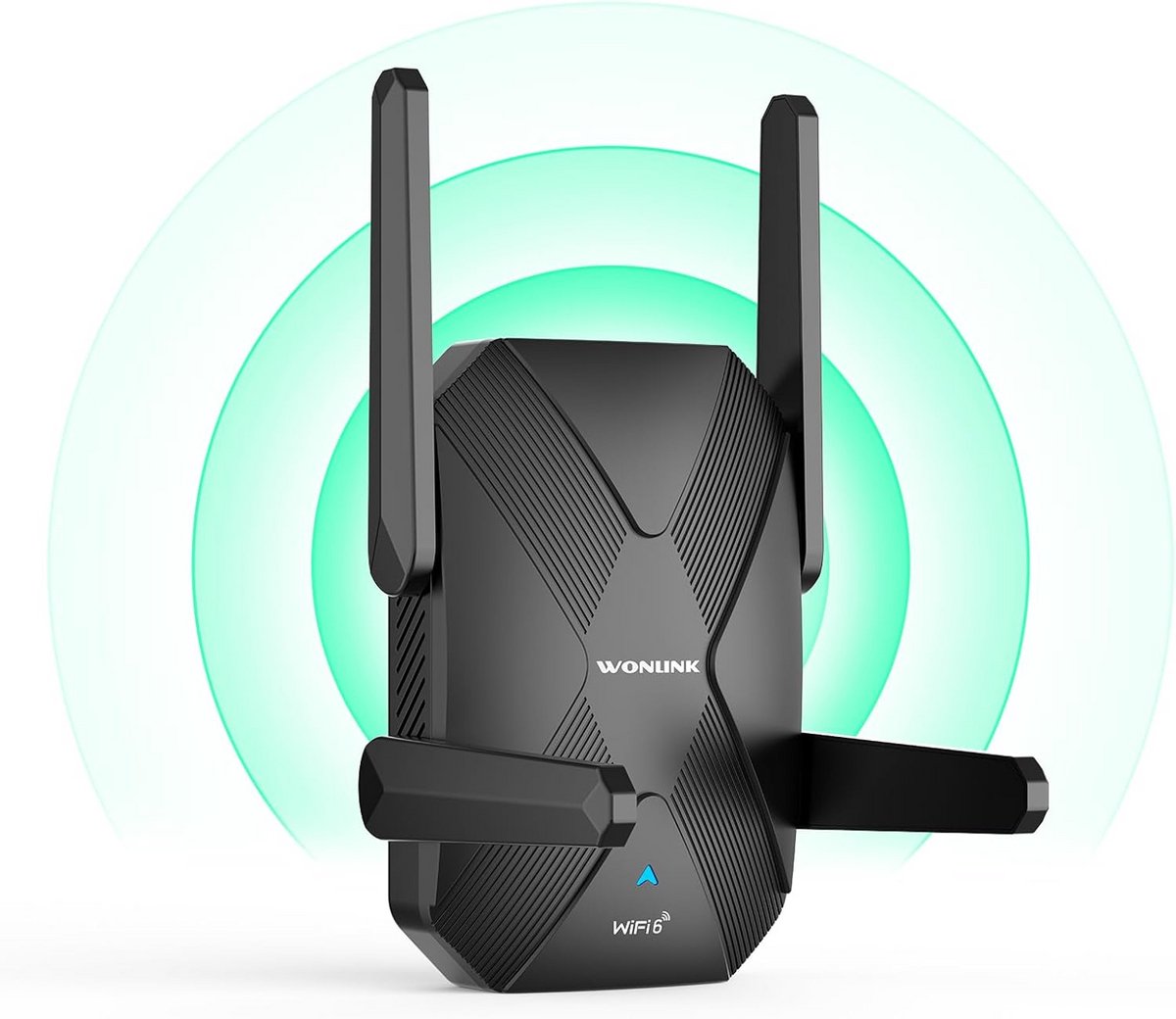 Dual-band Wifi Signaalversterker met 4 Antennes, Repeater, Router en AP Modi
