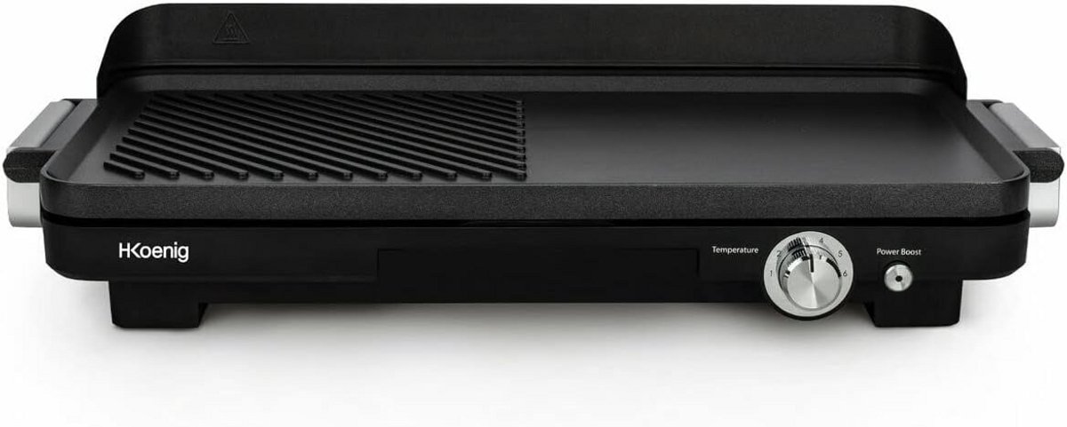 Compacte 2-in-1 Elektrische Contactgrill voor Binnen - Vaatwasserbestendig