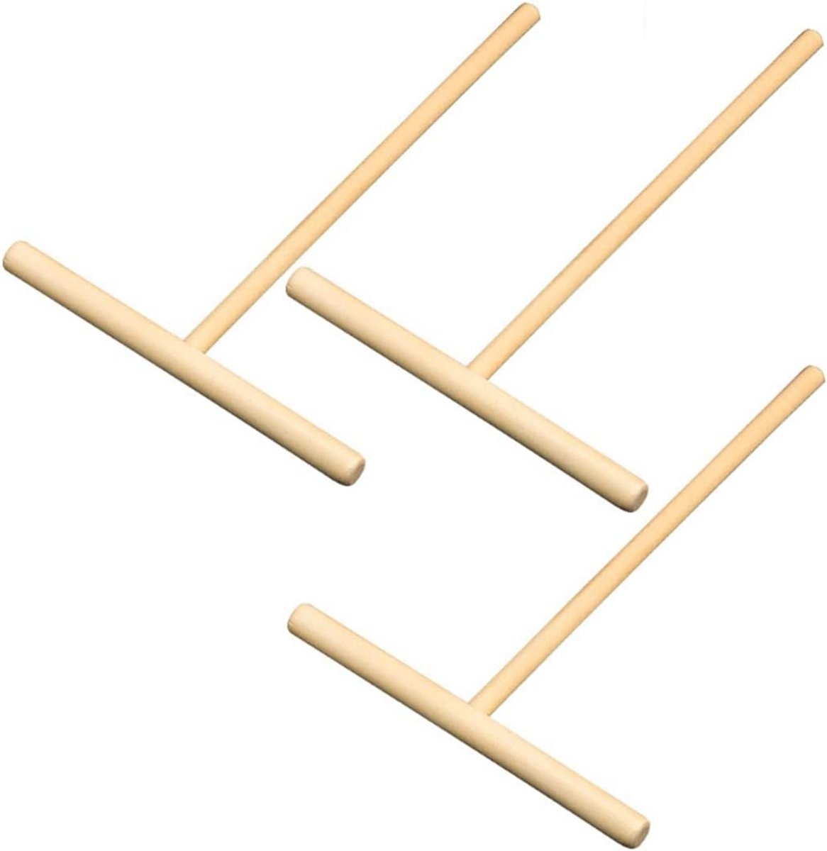 Houten Pannenkoekvorm Beslagspreider Set 3 Delig