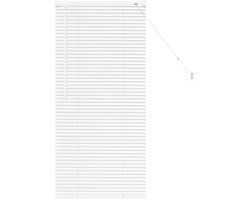 vidaXL - Venetiaanse - jaloezie - Wit - 130 - x - 55 - cm - 25 - mm - Aluminium