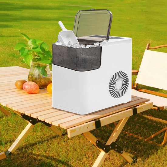 ACEP 165W ijsmachine - Ijsmachine - Wit - Voor 12kilo ijsblokjes - 165W - Ijsblokjesmakers - Zelfreinigend - 1.4L van Merkloos — afbeelding 2