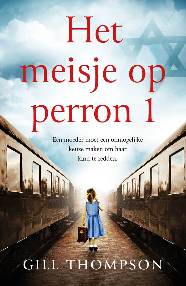 Een meisje met een koffer op een perron tussen twee treinen. Een moeder moet een onmogelijke keuze maken om haar kind te redden.