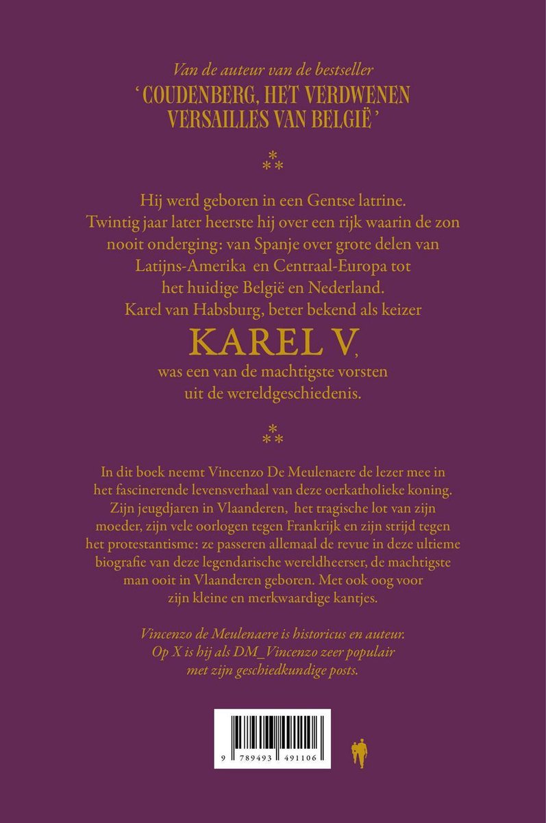 Karel V - back cover