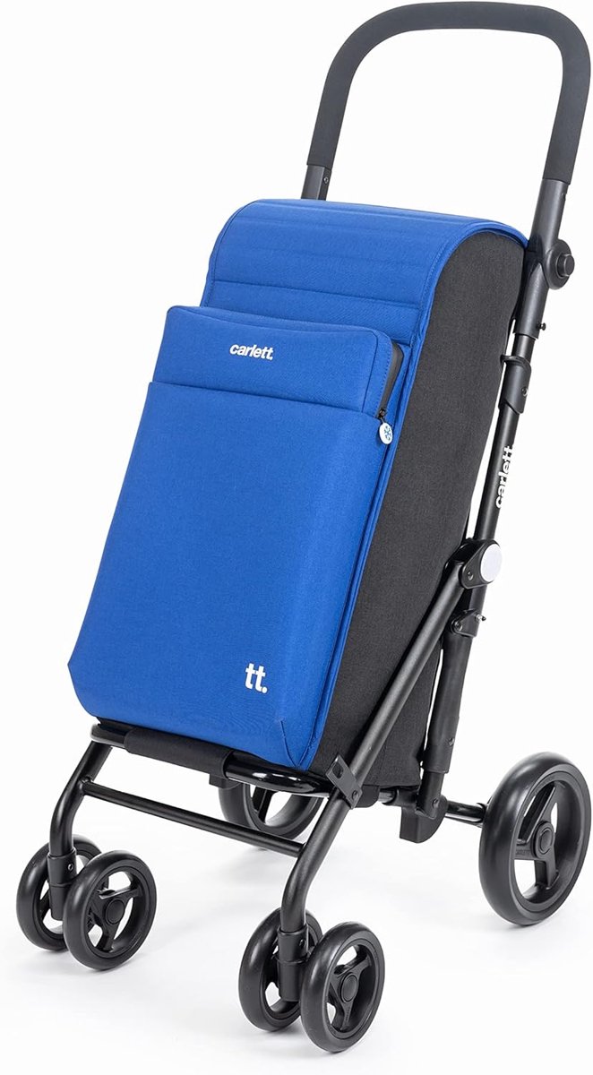 Grote Opvouwbare Boodschappentrolley met 50L Capaciteit en Thermotas