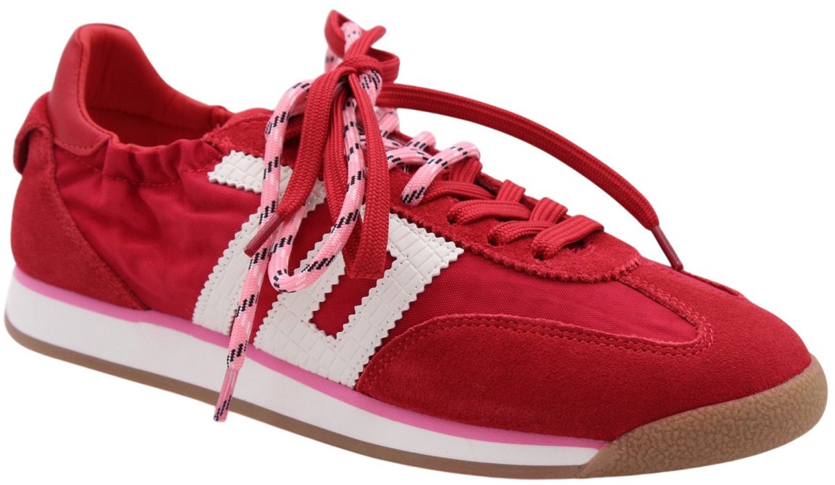 BACK70 Rocket Sneakers - Textiel - Dames - Rood - Maat 39