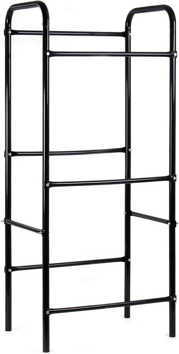 3-Laags Krattenrek voor Opslag - Stevige Stalen Dranken Koerier | 50x33x116 cm