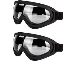 2-Pack Motor Brillen – Anti-UV Offroad Bescherming voor Dirt Bike - ATV - Motocross - Fietsbril - Sportbril - Mountainbike