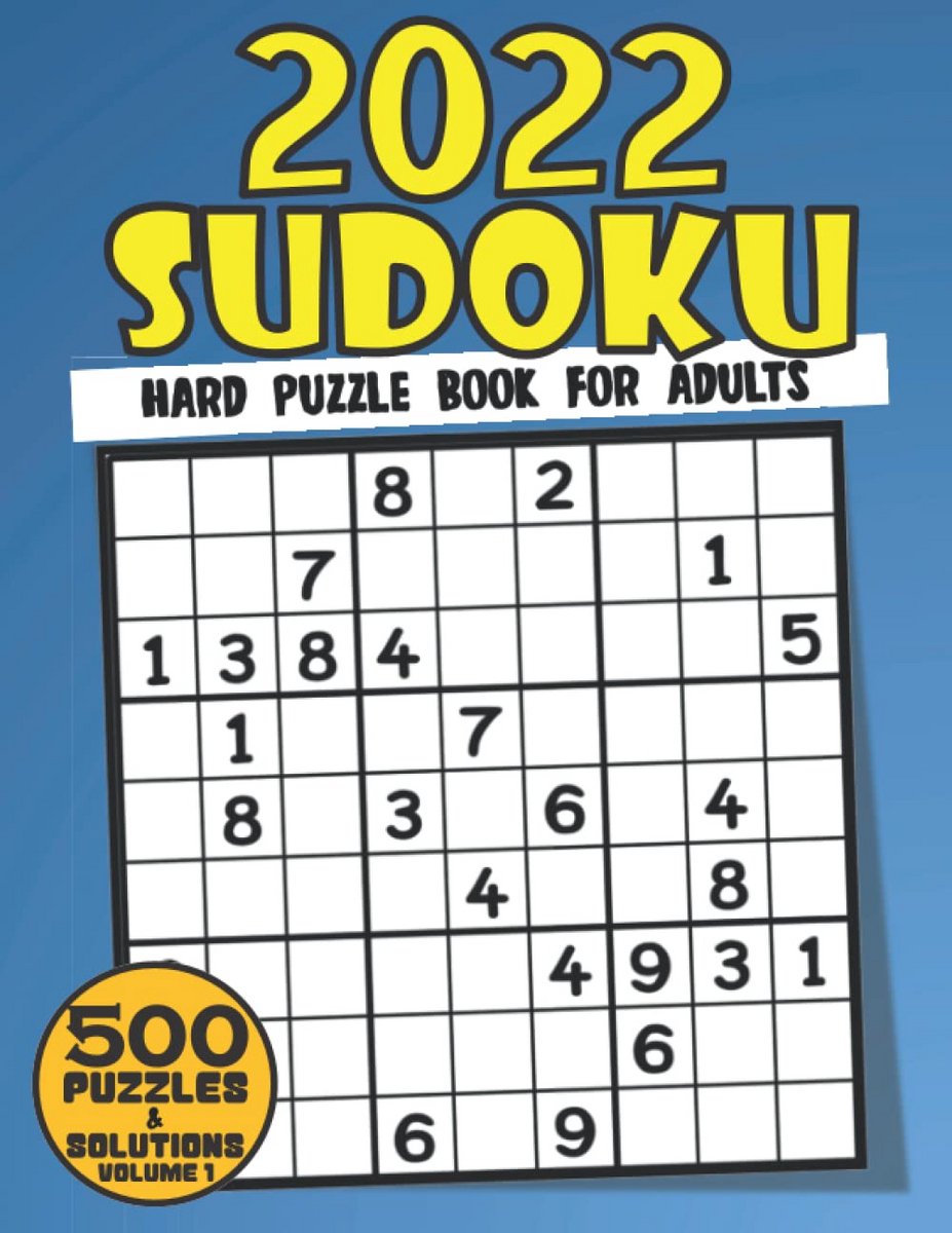 500 Moeilijke Sudoku Puzzelboek Groot Formaat voor Volwassenen met 3 Moeilijkheidsgraden