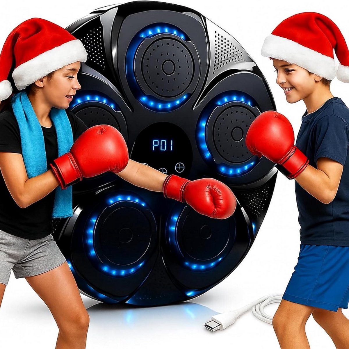 Slimme Boksmachine met Muziek en LED Ritmeverlichting voor Thuisgebruik