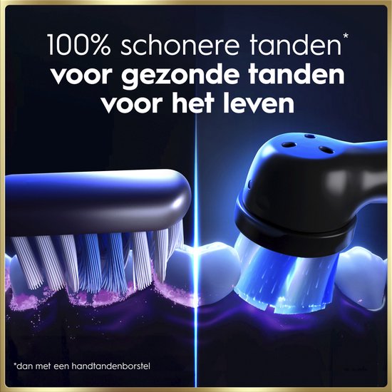 Oral-B iO 9N Elektrische Tandenborstel - Zwart - inclusief Oplaadreisetui en Opzetborstelhouder en extra Opzetborstel