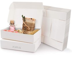 Allecto- Hobby Kado Dozen - Geschenk Presentjes - Witte - Presentaties - Kurtzy - Makkelijk in Elkaar te Zetten - Doos Maat 19 x 11 x 4,5cm - Feestjes Verjaardagen Huwelijken Vakanties.