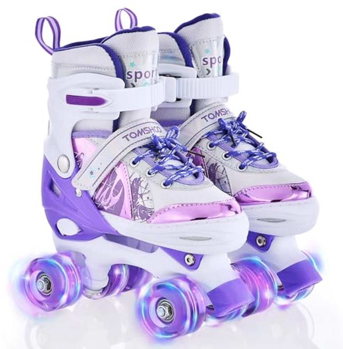 Kinderen verstelbare rolschaatsen met LED wielen Meerdere maten beschikbaar