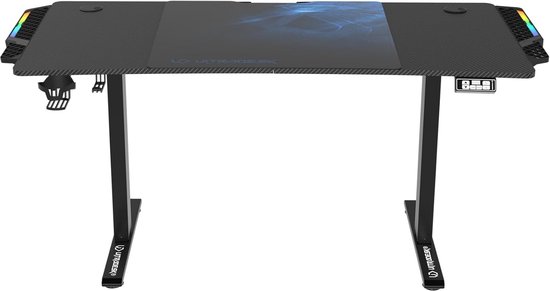 Elektrisch In Hoogte Verstelbare Gaming Bureau met RGB LED Verlichting en XXL Muismat - 140x68 cm van Merkloos — afbeelding 4