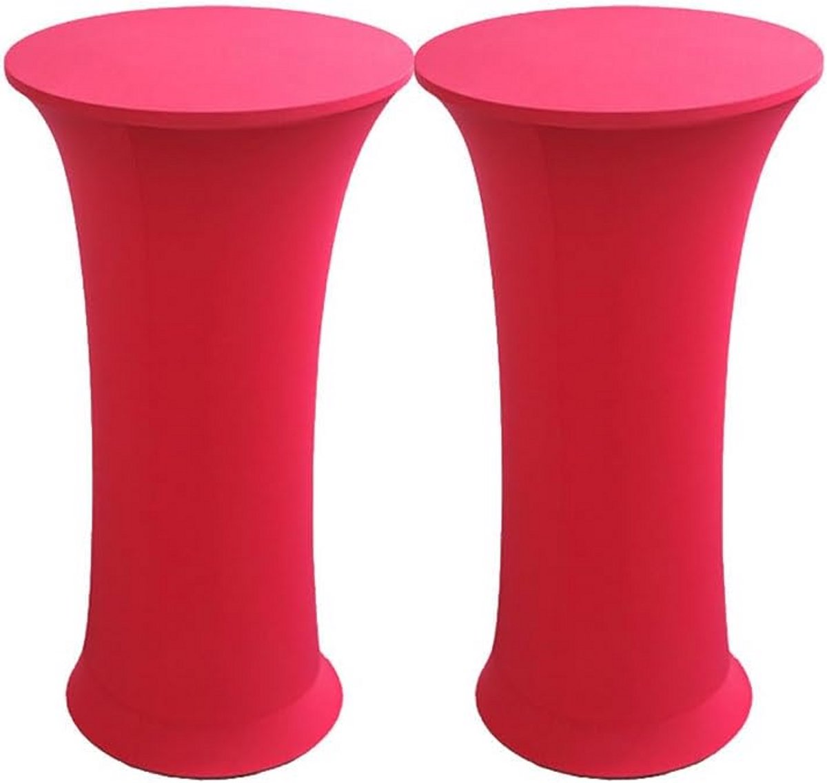 Voordeelset van 2 Ronde Stretch Tafelhoezen voor Cocktailtafels - Elastische Spandex Hoes voor Evenementen en Feesten