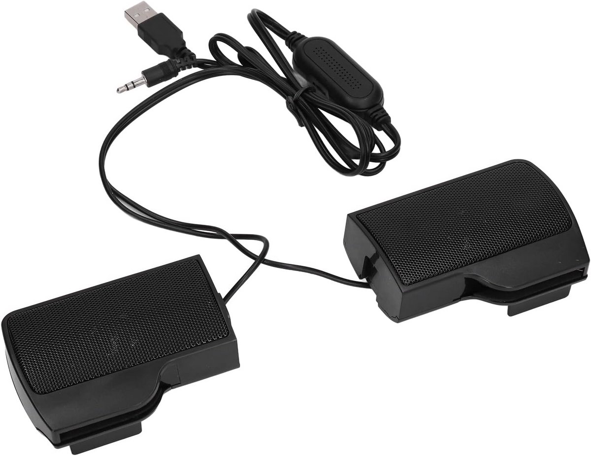 Draadloze USB Soundbar voor Laptop en Monitor - Stereoluidsprekers met Schermclip