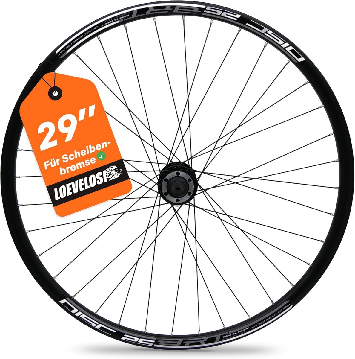 Fiets Voorwiel MTB Stadsfiets 26 27.5 29 Inch met Schijfrembevestiging 6-Gaats Aluminium