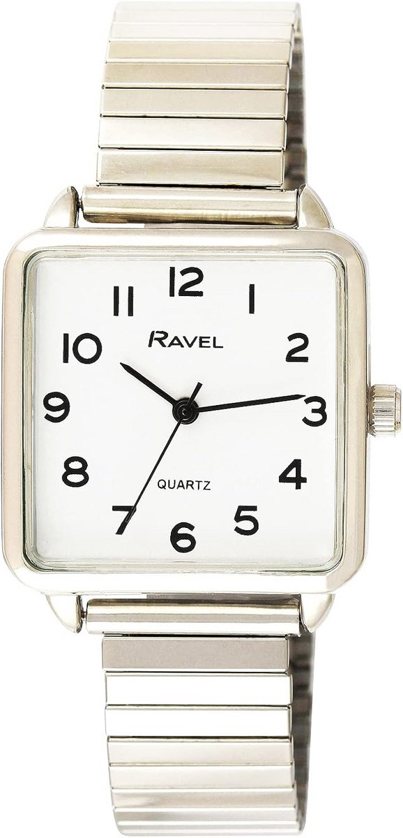Klassiek Vierkant Dameshorloge met Duidelijke Uurmarkeringen