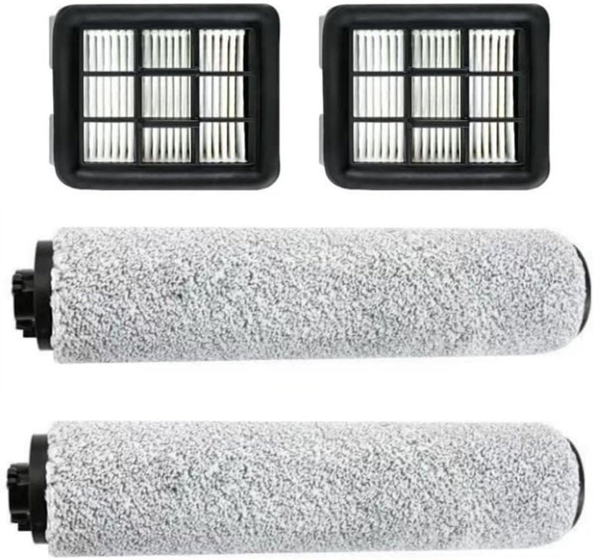 Vervangende onderdelen Draadloze Stofzuiger - 2 Filters En 2 Roller Borstels