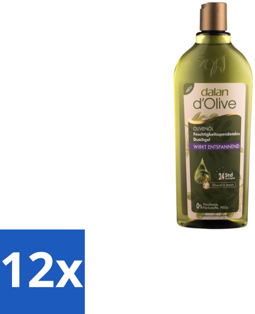 Dalan d’Olive – Douchegel – Relaxing – 400 ml - Voordeelverpakking - 12 stuks