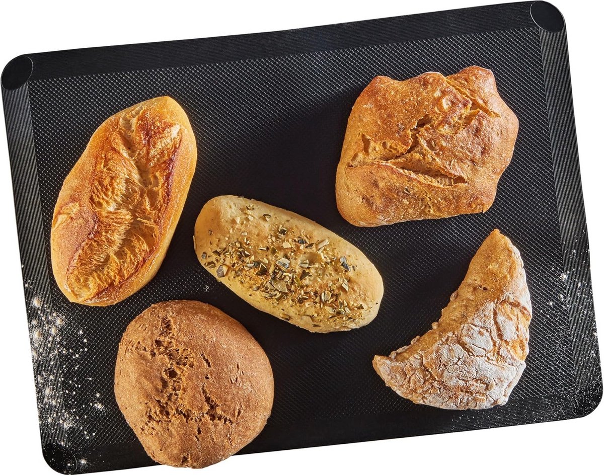 Flexibele Siliconen Bakmat Zwart 30x40 cm - Anti-Aanbak Ovenfolie