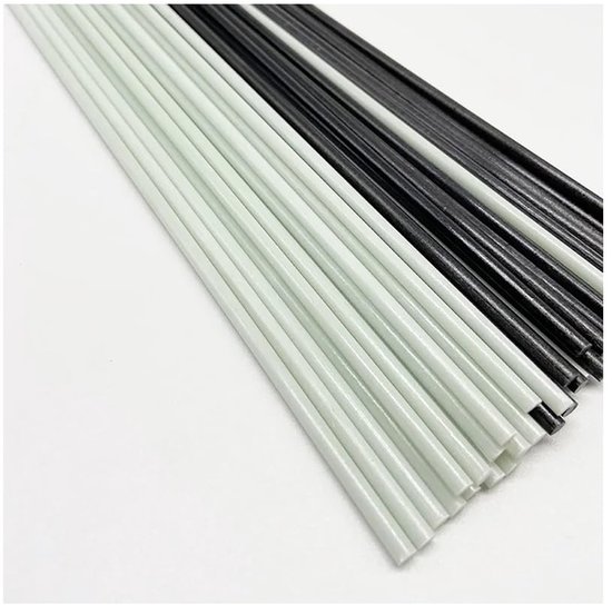 Glasvezelstokken 10 Stuks - Massieve Staven - Hobby & Tuin - Hoge Sterkte Lichtgewicht - 500 Mm Lengte - Wit — afbeelding 3