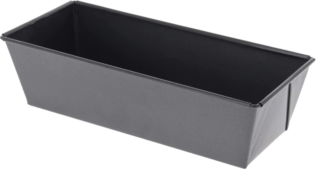 Taartvorm Gevouwen Rand - Bakvorm Staal - Traditioneel Bakken - Scherpe Hoeken - 25 cm - Grijs
