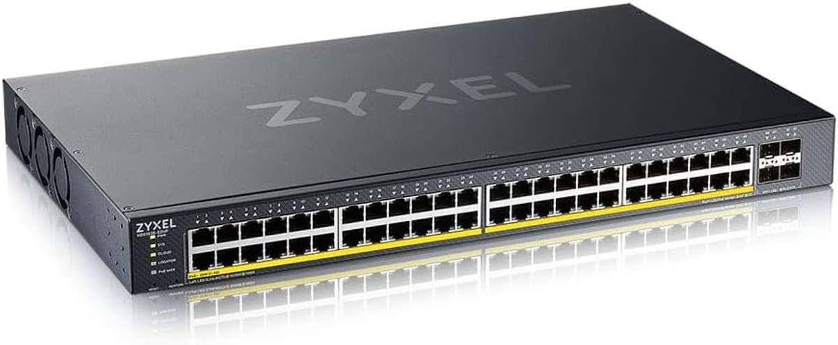Netwerk Switch - Gigabit Ethernet - Zakelijk Netwerk - 4 10G SFP+ poorten - 48 poorten - Wit