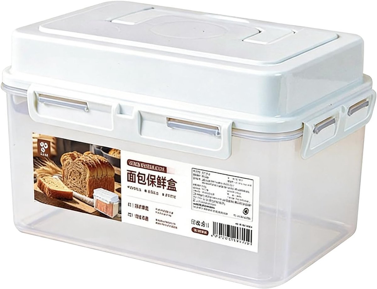Brood Bewaarcontainer - Brooddoos Deksel - Luchtdicht Bewaren - Met Handvat - 24x17x195 cm