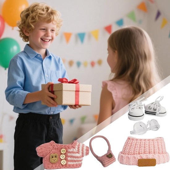 Poppenkleding Set - Handgemaakte Accessoires - Verkleden en Decoratie - Compleet Inclusief Schoenen - Voor Poppen 15-17cm — afbeelding 2