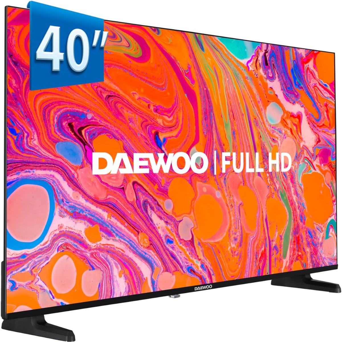 Smart TV - Full HD Televisie - Thuis Entertainment - Randloos Design - 40 Inch - Zwart