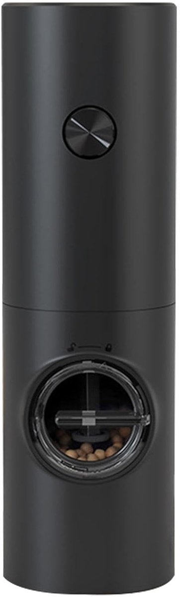 Elektrische Pepermolen Automatische Kruidenmolen Keuken Gebruik Verstelbare Grofheid 5.5 x 18 cm Zwart