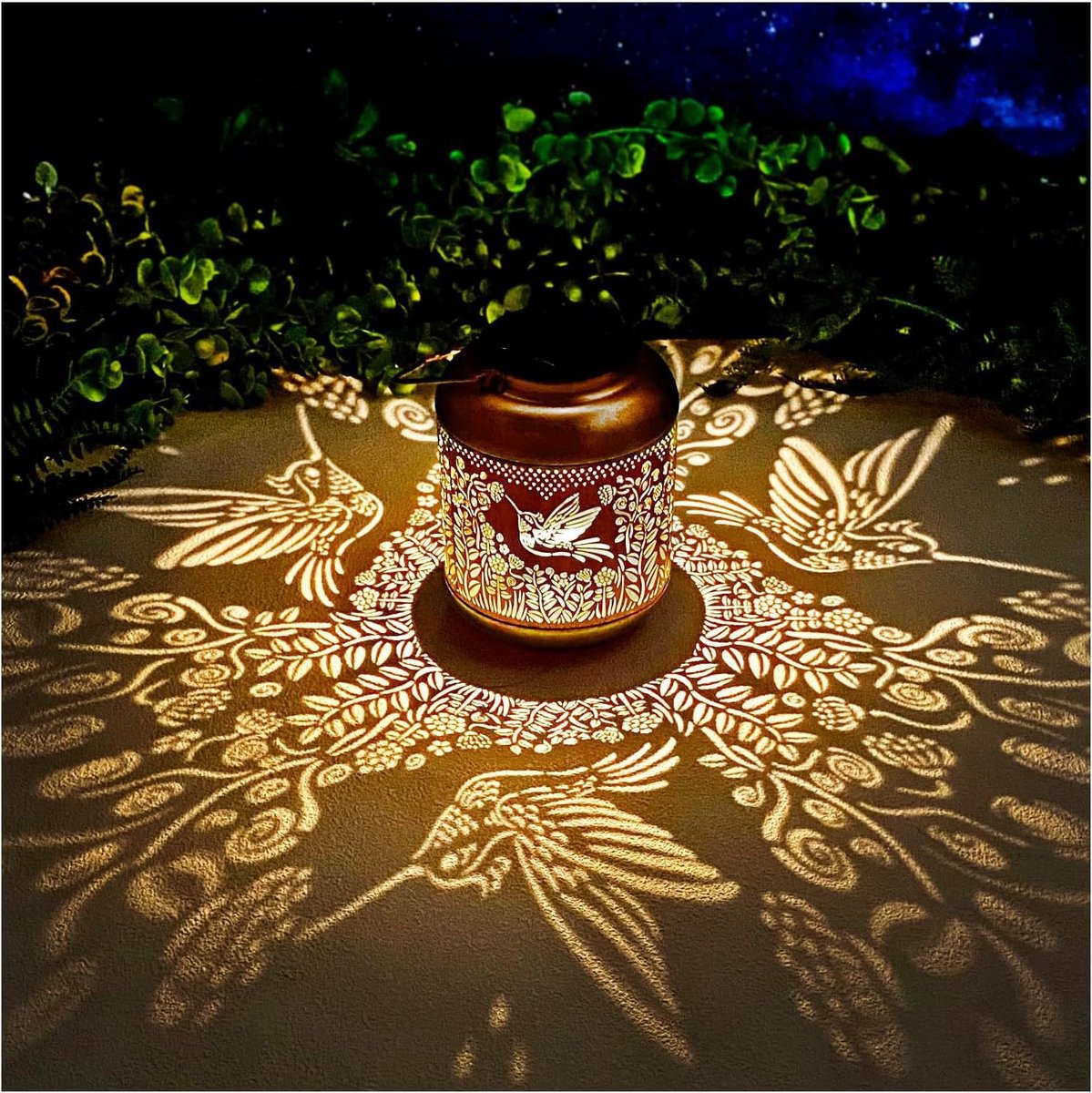 Metalen LED Sfeerverlichting voor Tuin, Patio, Portiek en Balkon Decoratie - Decoratieve lantaarns op zonne-energie - D-type zonnevis