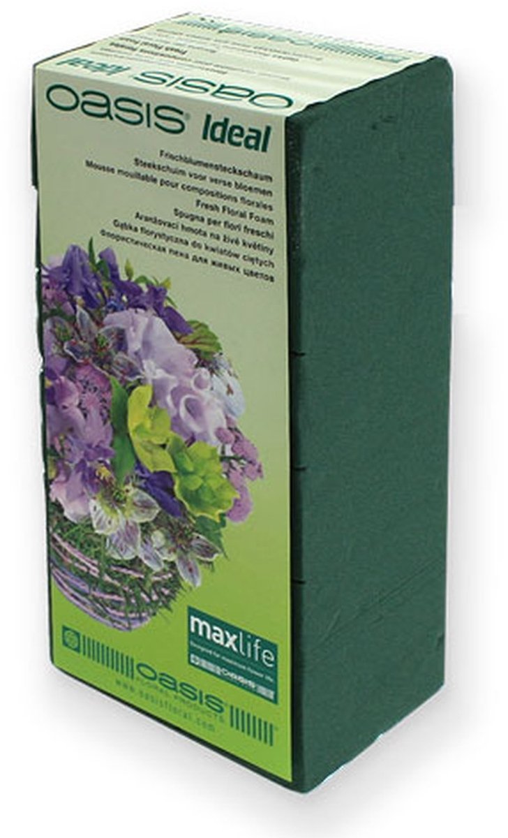 Nat steekschuim voor verse bloemen bloemstukken bakstenen