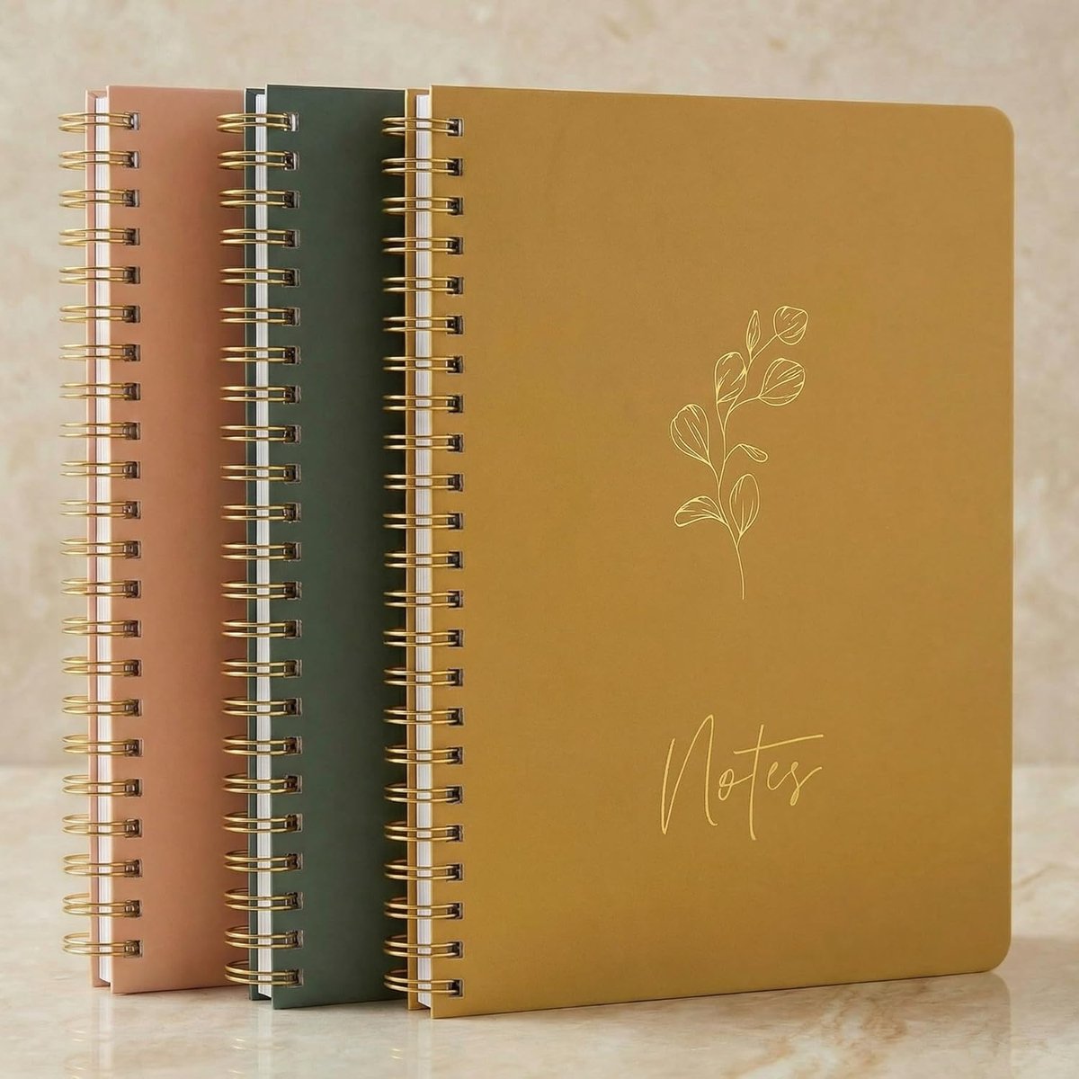 Esthetische Notitieboek Set - College Schriften - Organiseren en Noteren - Handige Opbergvakken - 8x6 Inch