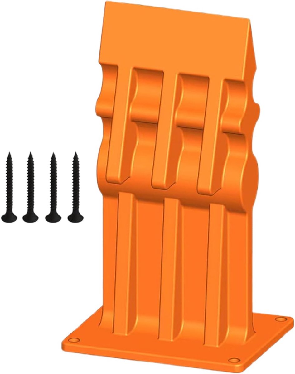 Handmatige Houtklover - Brandhout Splijter - Efficiënt Aanmaken - Monolithisch Gietijzer - 20cm Zaagdiameter - Oranje
