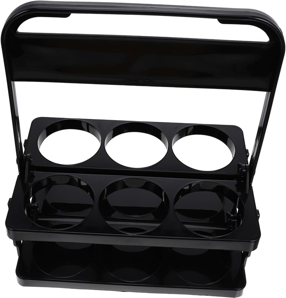 Flessen Organizer - Drank Opslag - Keuken Organiseren - Stapelbaar Ontwerp - 32cm Breed - Zwart