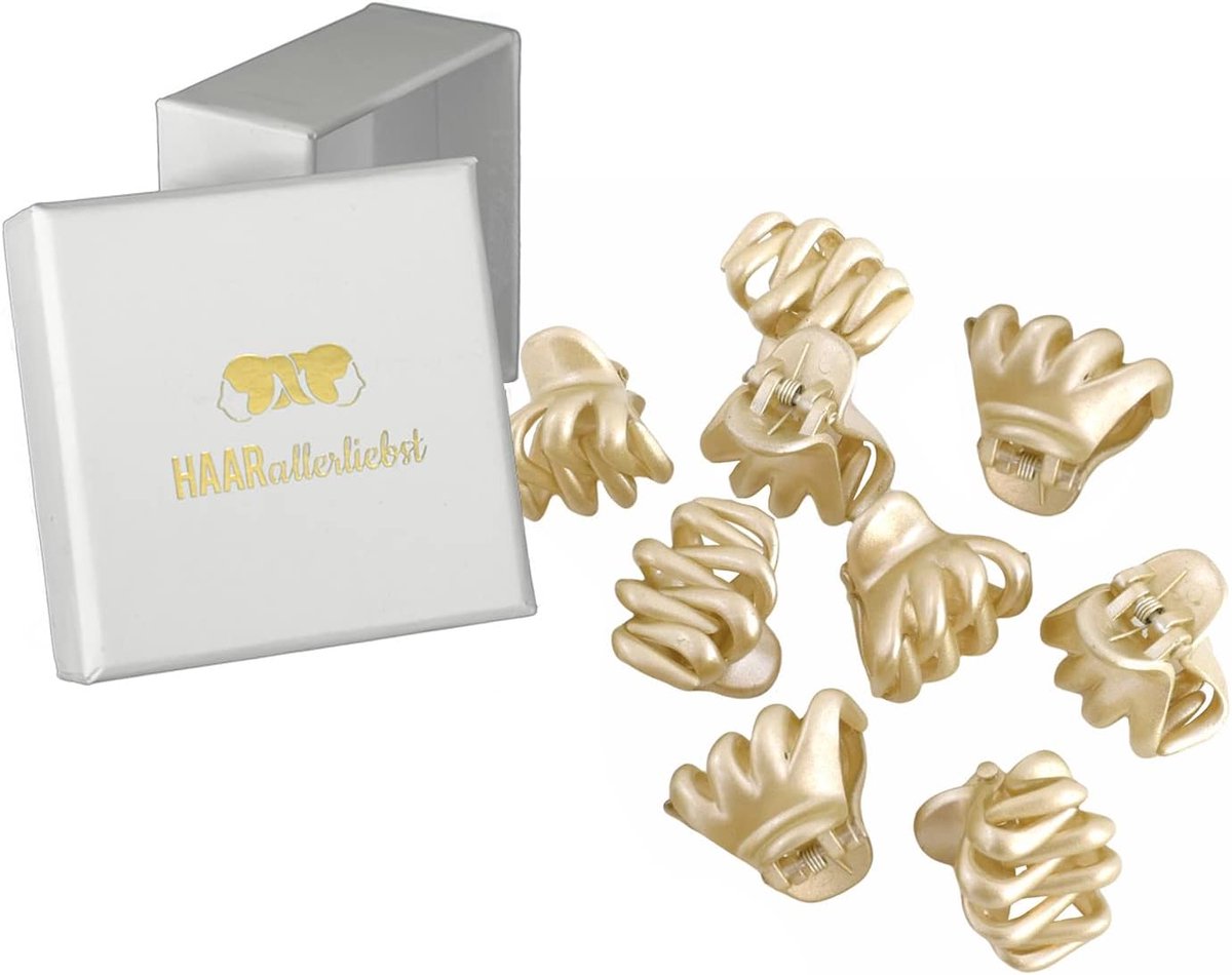 Haarspelden Set - Glinsterende Speldjes - Haar Styling - Inclusief Opbergdoos - 24 cm - Goud
