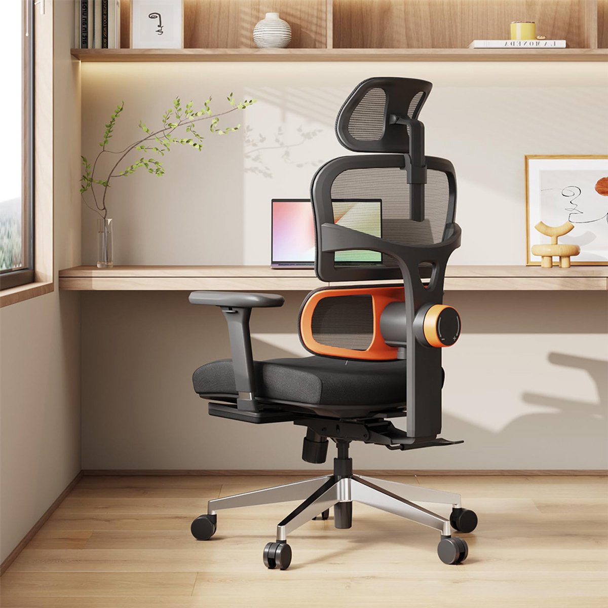 Ergonomische Stoel - Ergonomisch Ontworpen - Adaptieve Ondersteuning - Automatische Rugleuning